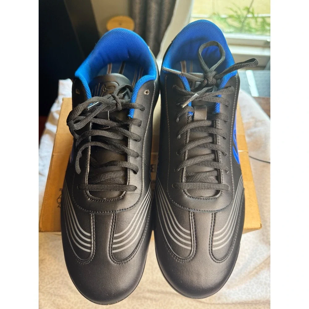 Universe Point UP Ultimate Frisbee Cleats Black Blue Mens 13.5 Soccer Football